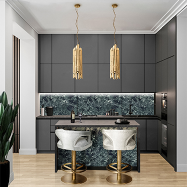 KAROO Counter Stool, SAKI Pendant Light